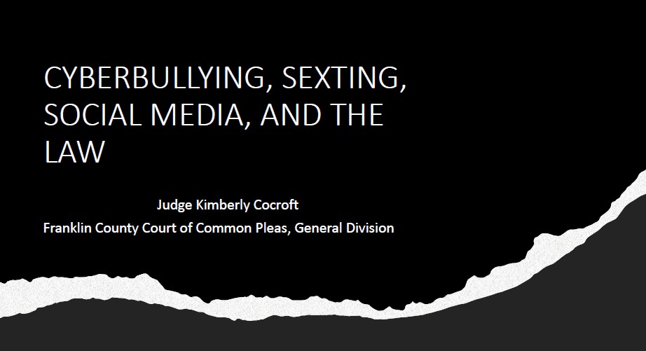 Graphic of Judge Kimberly Cocroft slide presentation